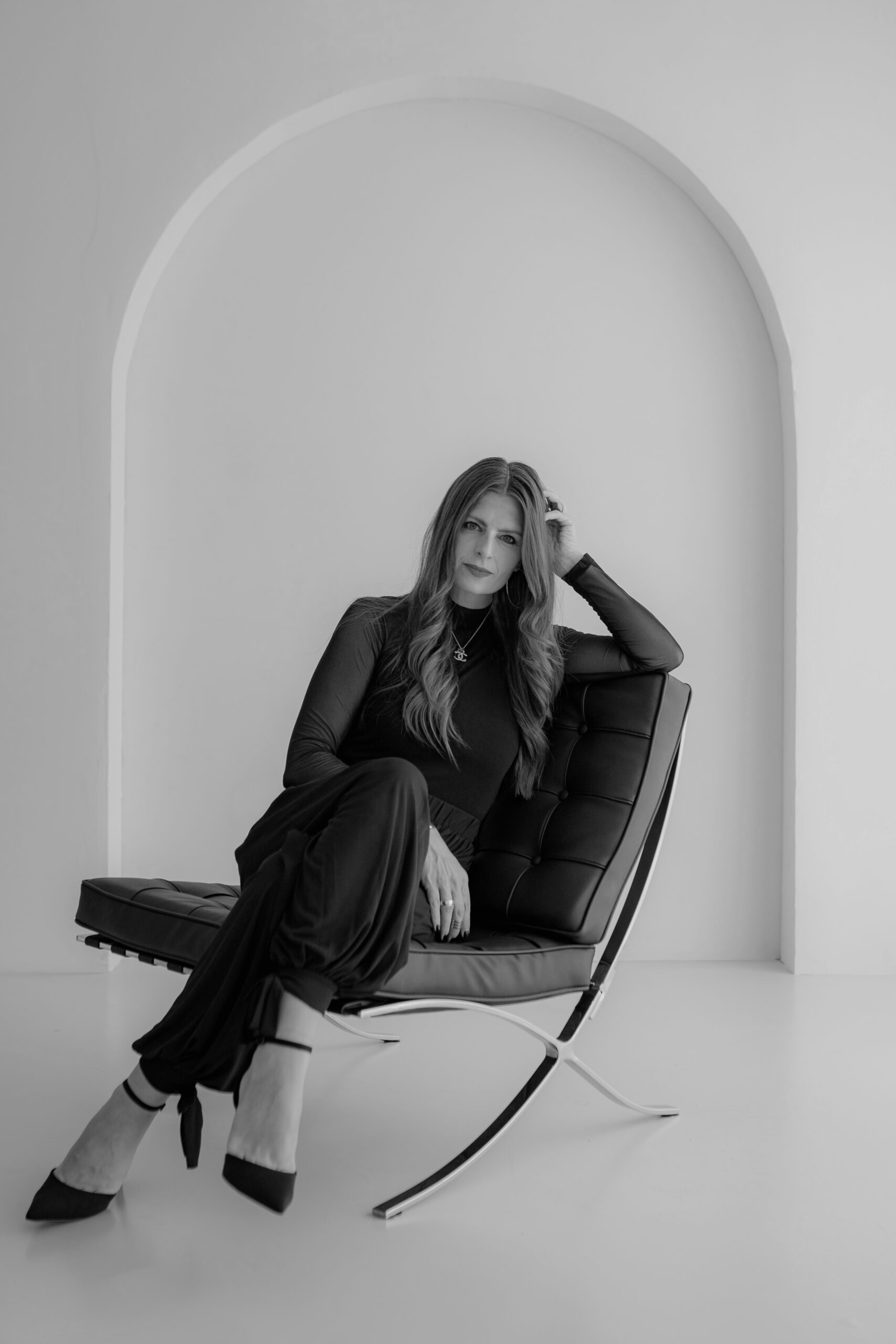 Caro Simon Brandfotografin bei ihrem eigenen Brandshooting im Studio CoSi in Dortmund